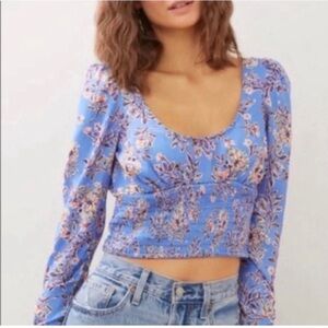 FREE PEOPLE Santiago Print Blouse